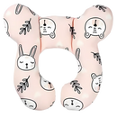 Almofada para bebê da Hardlegix, acessório de assento auto com design de urso rosa, confortável e macia para recém-nascidos.