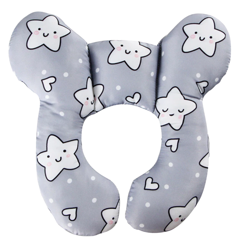 Almofada macia para bebê Hardlegix com estrelas, acessório de assento auto para bebês e crianças pequenas.