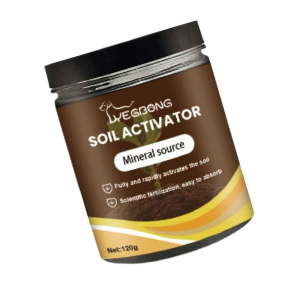 Ativador de solo orgânico da Soil Activator para jardinagem, 60g, com nutrientes naturais para melhorar o solo.