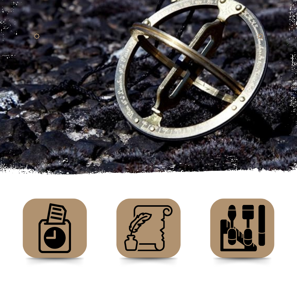 Cadran solaire de poche Alpha Outpost, montre solaire précise, design historique, utilisé pour mesurer le temps avec précision.