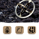 Cadran solaire de poche Alpha Outpost, montre solaire précise, design historique, utilisé pour mesurer le temps avec précision.