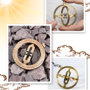 Cadran solaire de poche Alpha Outpost, montre solaire précise pour mesurer le temps n'importe où.