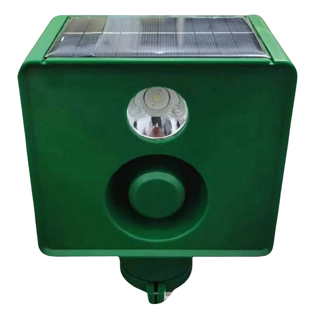 Lâmpada de segurança solar com detecção de movimento para animais, marca Dicasser, com quatro holofotes de repelente solar.