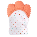 Anel de dentição Yszodd na cor laranja, com design que ajuda a aliviar o desconforto durante a dentição do bebê.