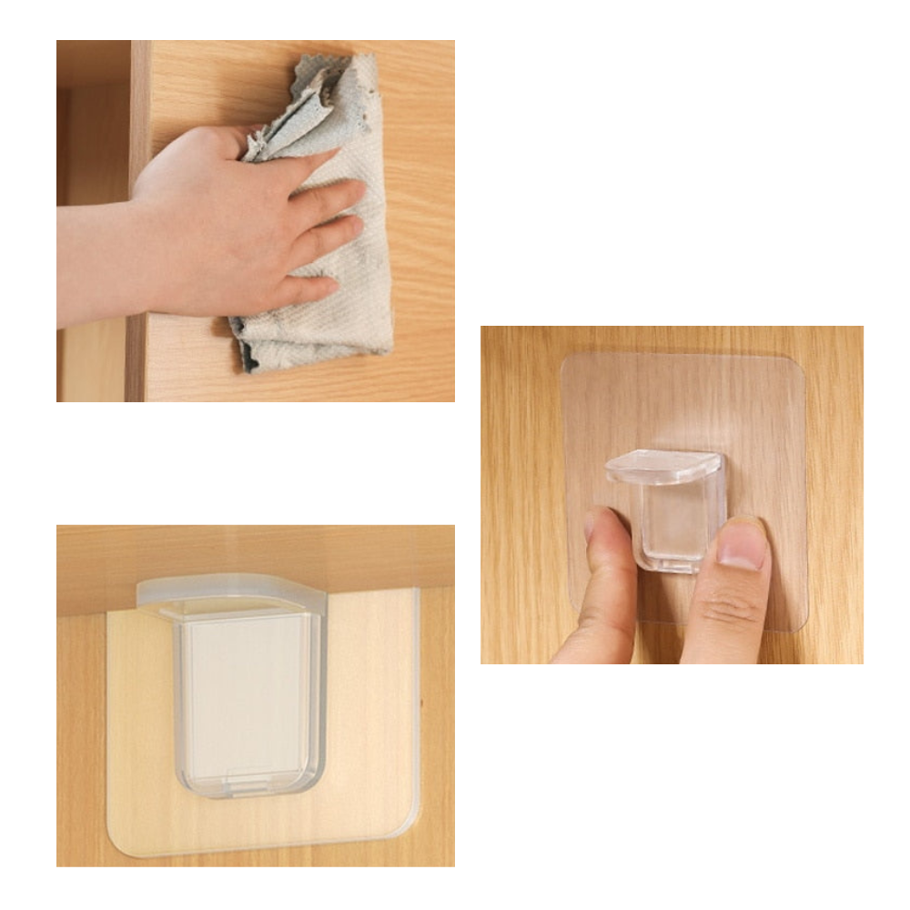 Suportes e cantoneiras reforçadas da Southwit para prateleiras, fixados com adesivos, ideal para suporte de estantes resistentes.