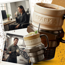 Caneca de artes de mesa com formato de vela de ignição, marca Homyl, design criativo e divertido para uso diário.