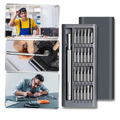 Conjunto de 24 tournevis de precisão da Spbpqy, ferramenta para reparos delicados, com cabos ergonômicos e pontas variadas.