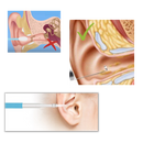 Câmera auricular 3 em 1 da Spencer para cuidados de ouvido, com design preto e funcionalidade múltipla.