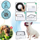 Bebedouro anti-espirrador para cães da marca Aomeily, acessório para evitar sujeira ao alimentar seu pet.