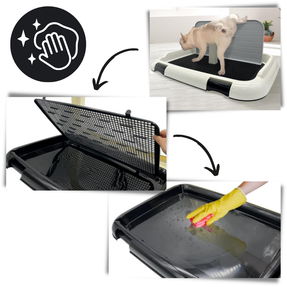 Tapete de limpeza para cães Qiilu, antiderrapante e à prova de respingos, ideal para higiene de pets e proteção de ambientes.