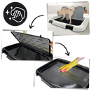 Tapete de limpeza para cães Qiilu, antiderrapante e à prova de respingos, ideal para higiene de pets e proteção de ambientes.
