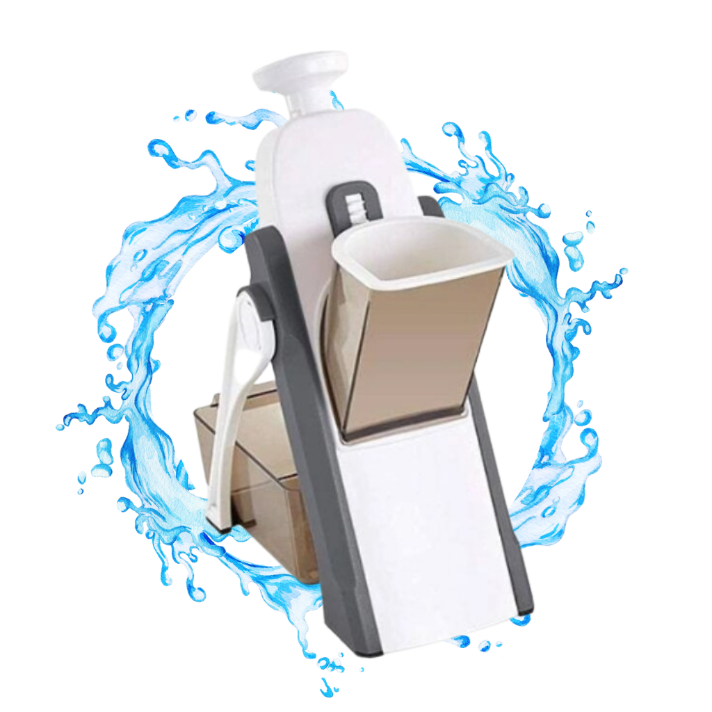 Mandoline vertical 4 em 1 da Sporkpods, utensílios de cozinha para fatiar e cortar com facilidade.