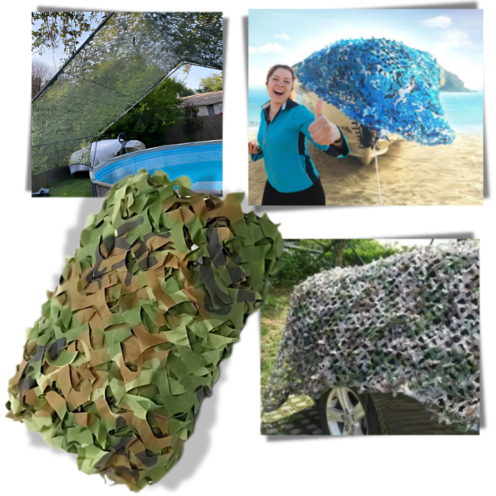 Camouflage de caça resistente à água da Sporting Goods para atividades ao ar livre, padrão deserto, 2x2 metros.