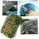 Camouflage de caça resistente à água da Sporting Goods para atividades ao ar livre, padrão deserto, 2x2 metros.