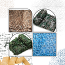Camouflage de caça resistente à água para atividades ao ar livre, padrão deserto, tecido durável, marca Sporting Goods.