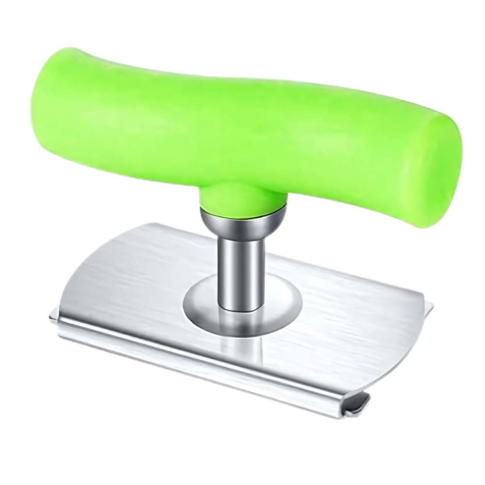 Abridor de potes em aço inoxidável da Kemorela, utensílio de cozinha verde para abrir frascos com facilidade.