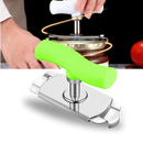 Abridor de potes em aço inoxidável Kemorela, utensílio de cozinha para abrir potes e frascos com facilidade.