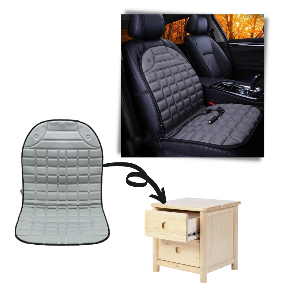 Housse de siège chauffante Stalwart pour voiture, SUV e caminhão, em material preto, peça de reposição para veículos.