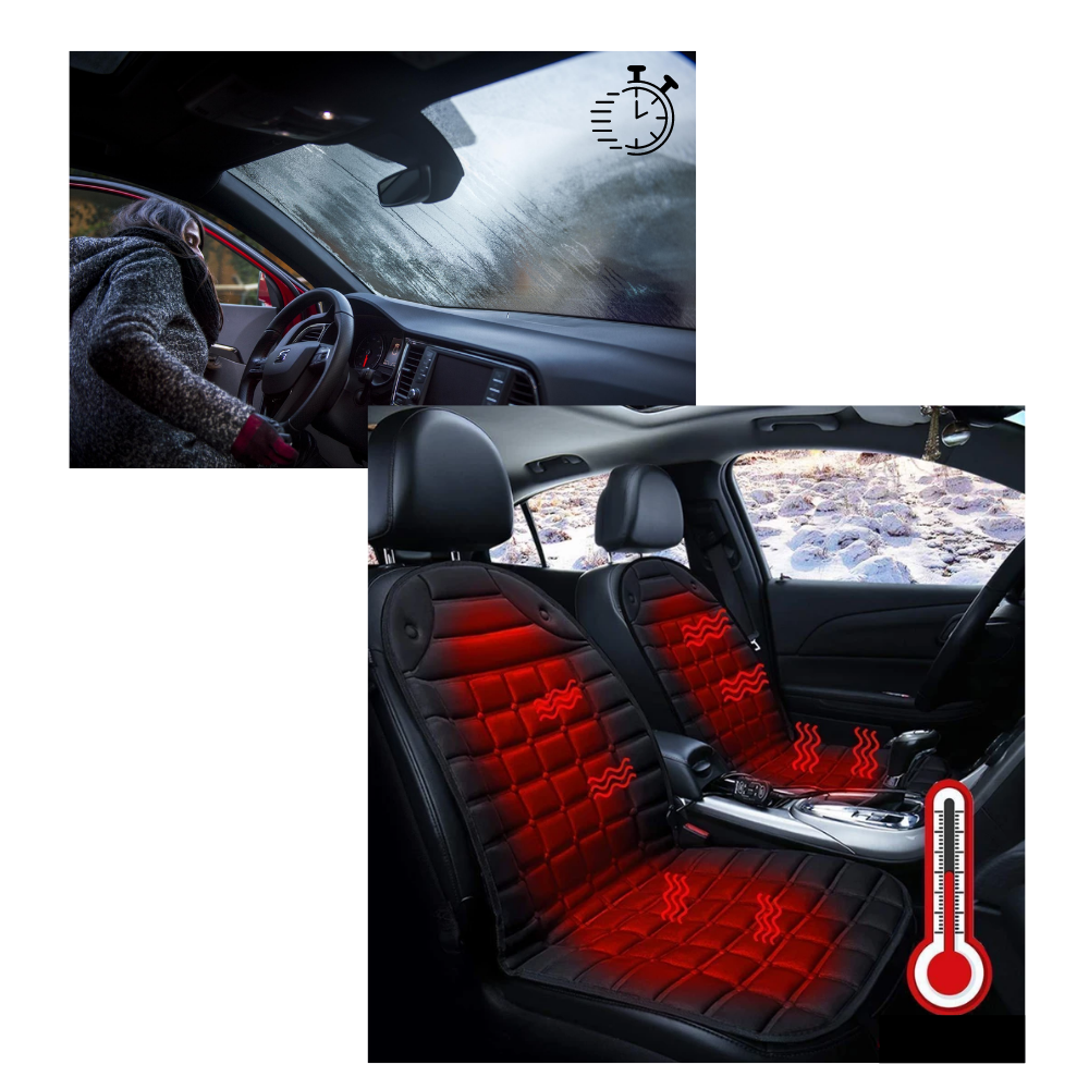 Capa de assento aquecido para carro, SUV ou caminhão da marca Stalwart, em tecido preto, peça de reposição para veículos.