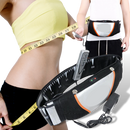 Faixa de cinta modeladora anti-celulite da Stcorps7 com plataformas vibrantes para tonificação do corpo.