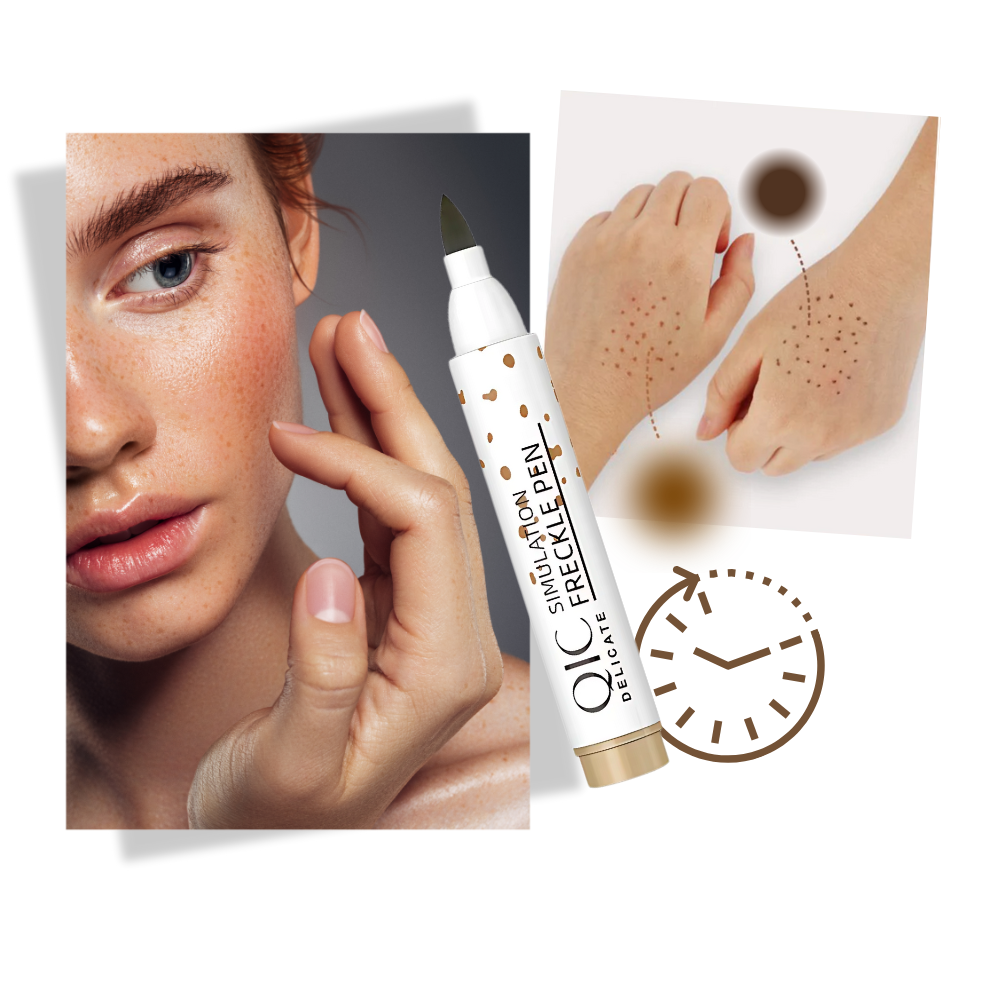 Stylo para manchas de sardas Stormdoing com acabamento natural, cosméticos, cor café marrom escuro, aparência realista