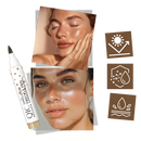 Stylo para manchas de rousseur Stormdoing com acabamento natural, cosméticos em tom marrom escuro, imagem de produto em fundo neutro.