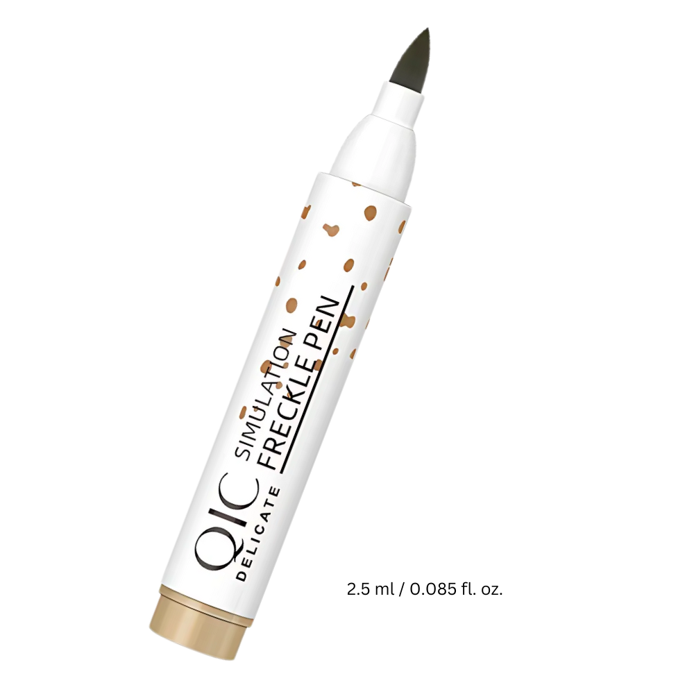 Stylo para taches de rousseur Stormdoing, cosmétique com acabamento natural, em tom café marrom escuro, visível na imagem.
