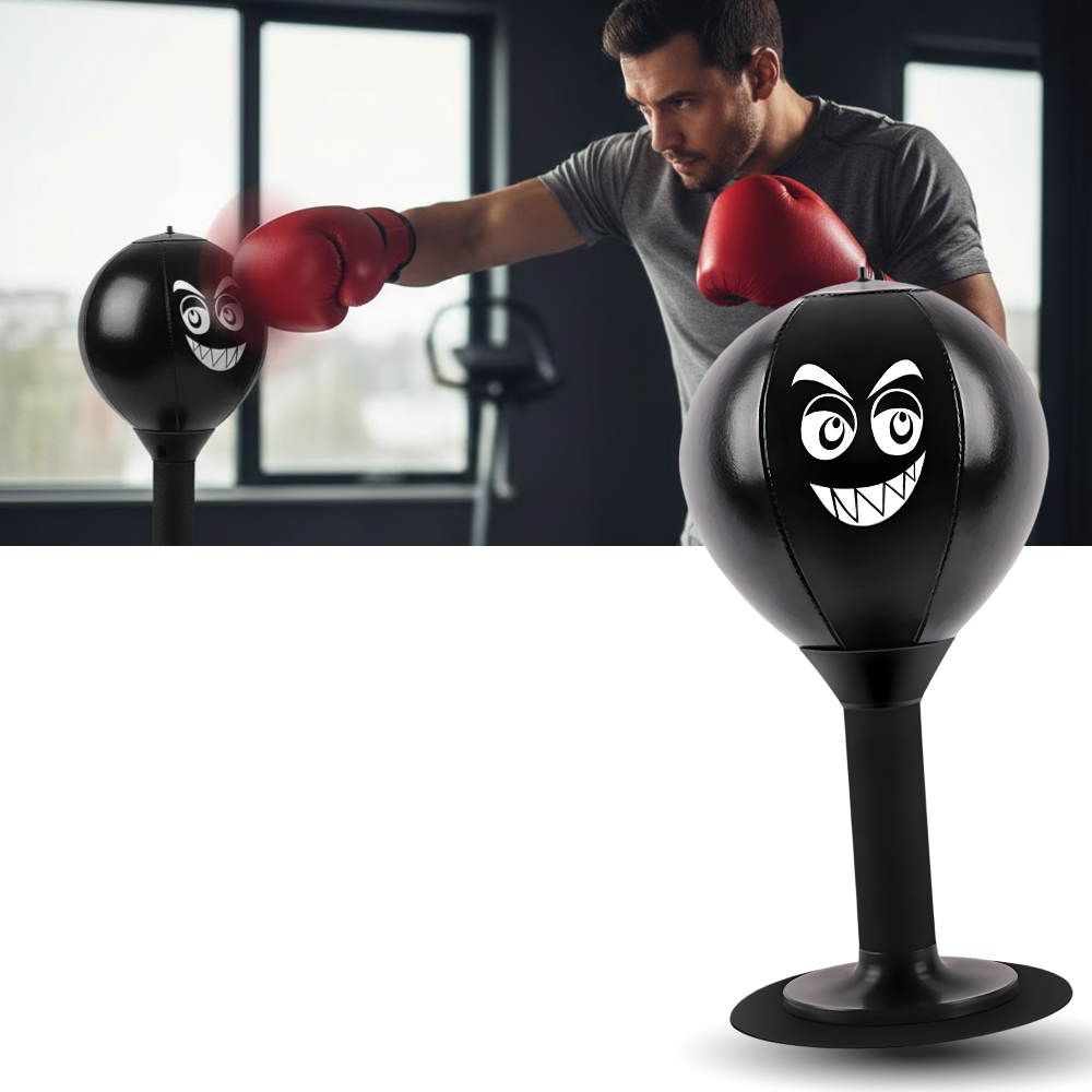 Buster anti-stress de escritório da Fed, brinquedo de esportes para aliviar o estresse, com design de soco para mesa.
