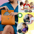 Quadro de atividades sensoriais antiestresse da Carolilly, brinquedo educativo portátil para alívio do estresse e estímulo sensorial.