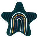 Quadro de atividades sensoriais anti-estresse Carolilly com estrela verde, brinquedo educativo para estímulo sensorial e relaxamento.