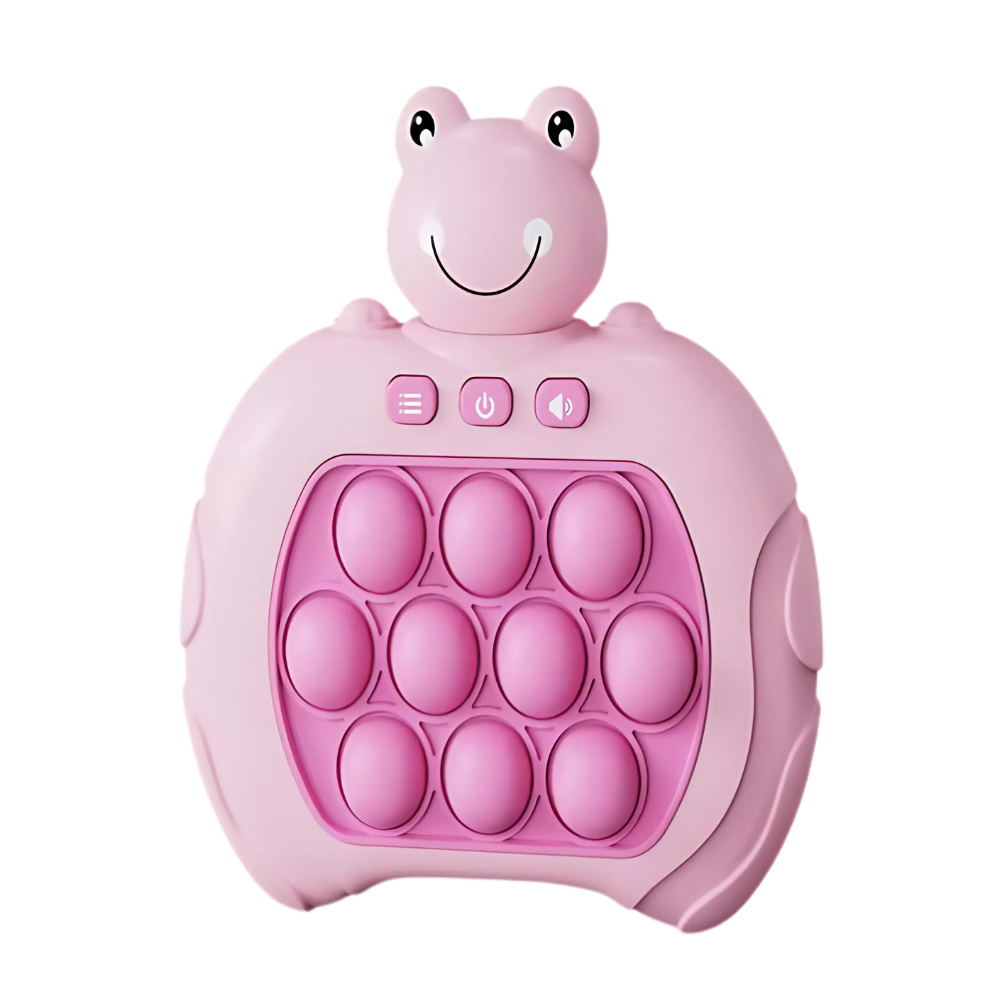 Brinquedo sensorial antistress Llessoo, brinquedo de atividade em forma de sapo rosa para alívio do estresse e distração.
