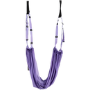 Rede de yoga aérea sólida e ajustável em roxo, ideal para Pilates e yoga, da marca genérica.