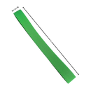Faixa elástica resistente para toalha, porta-serviettes Herrenming, mostrando a faixa esticada e suas dimensões.