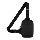 Bolsa de ombro mini elegante da Quintina, estilo compacta e moderna em couro preto para uso diário.