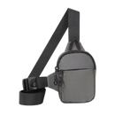 Bolsa pequena de ombro elegante da Quintina, estilo transversal em tom cinza, feita em material de alta qualidade.