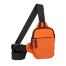 Bolsa mini transversal elegante da Quintina em tom laranja, com design estiloso e compacto para uso diário.