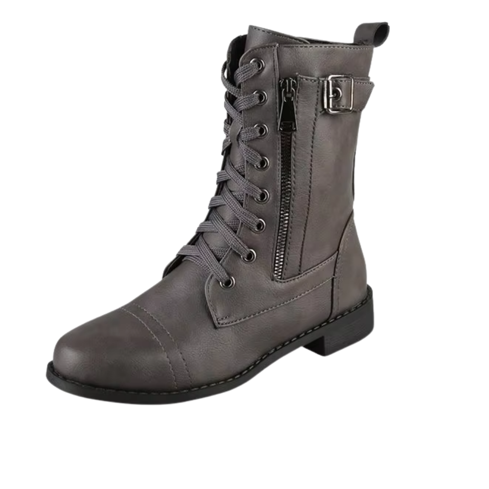 Botas elegantes e antiderrapantes Yotami cinza, calçado de inverno com design moderno e sola antiderrapante para maior segurança.