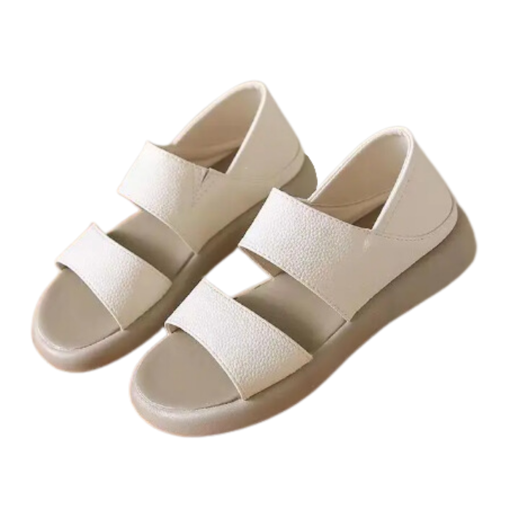 Sandálias ortopédicas antideslizantes e elegantes da marca Jsaierl, em estilo branco, com design confortável e seguro para os pés.