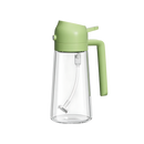 Pulverizador de óleo estilizado da Kitchen Gadgets, dispenser de controle de óleo verde para cozinha.