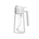 Pulvérizador de óleo estilizado da Kitchen Gadgets, recipiente branco para controle de óleo na cozinha.