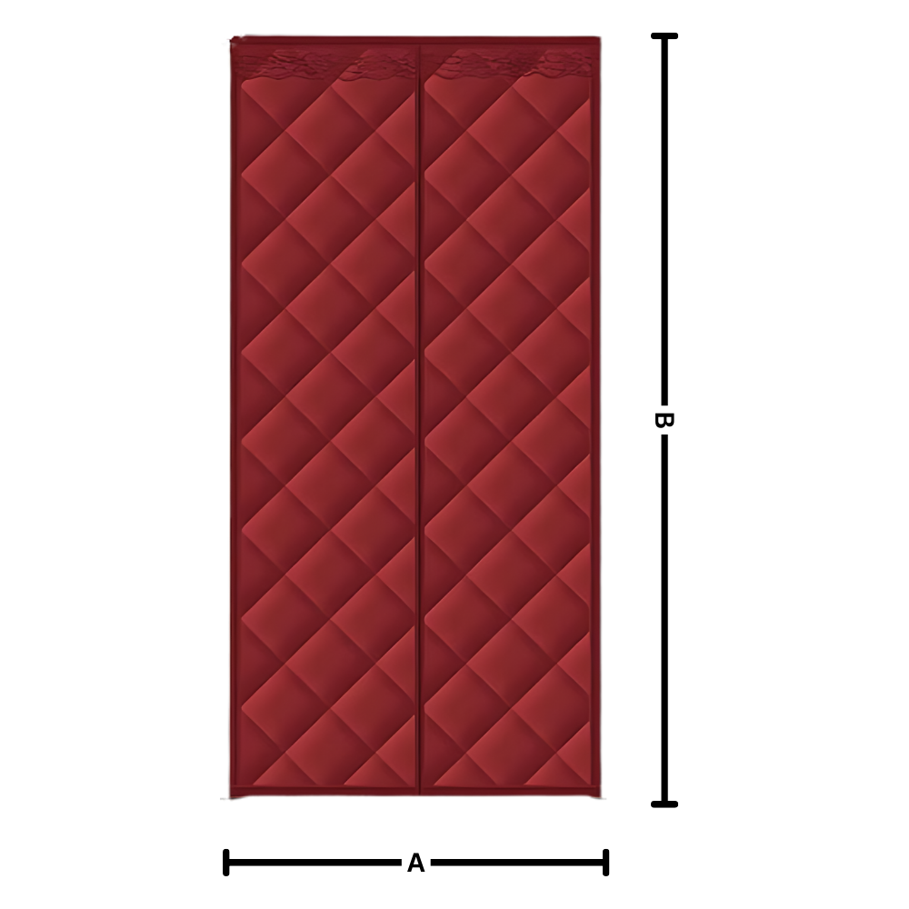 Cortina de porta elegante e térmica da Ozerty France, com design moderno para isolamento eficiente.