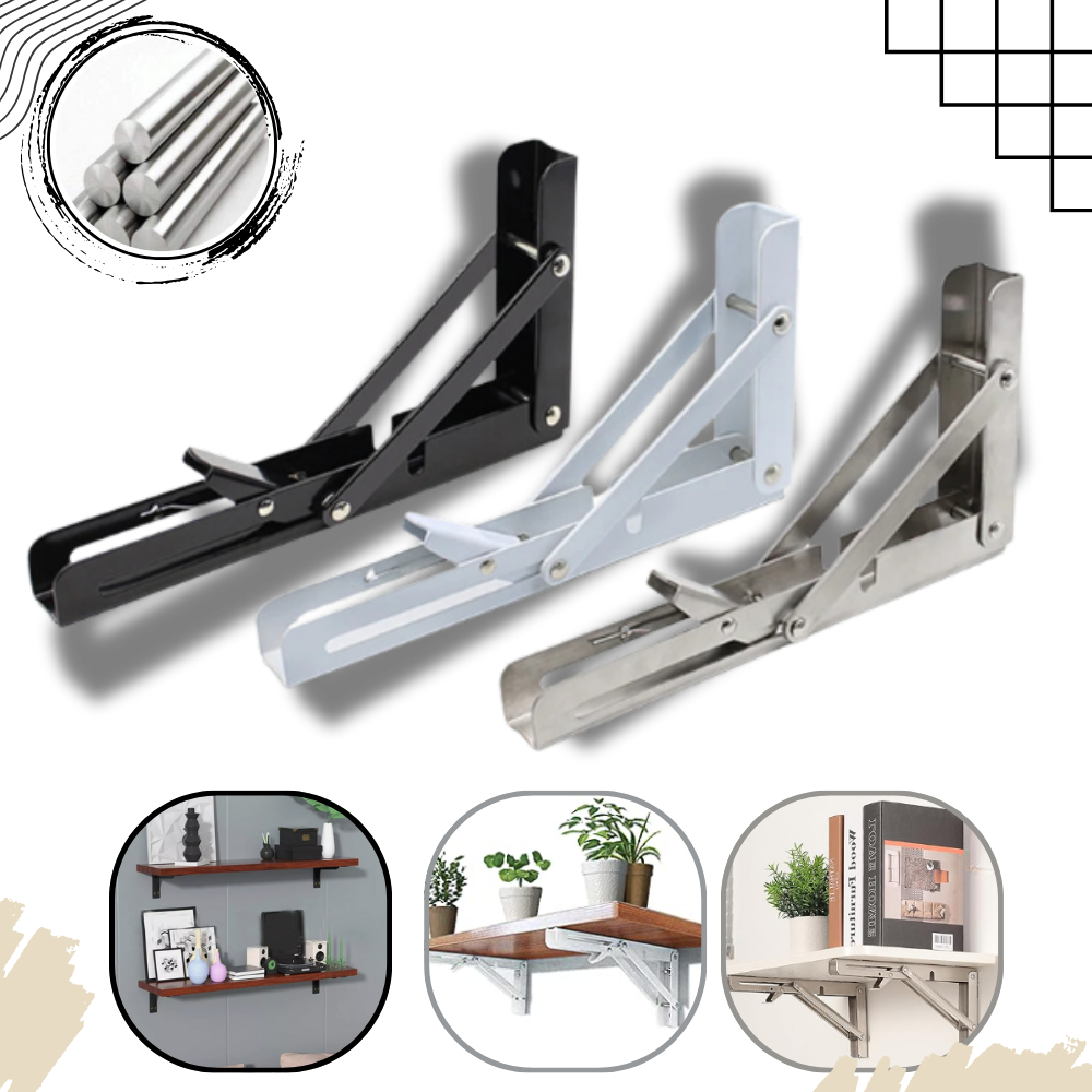 Suporte para mesa dobrável de parede da Unique-Bargains, com design elegante e fixação para escritórios ou ambientes domésticos