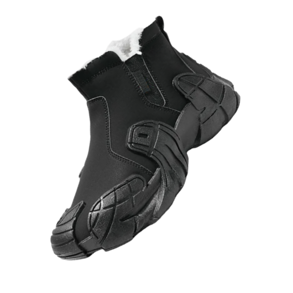 Bottines impermeáveis elegantes para homens da Fashion Clothers, botas pretas com design moderno e resistente à água.