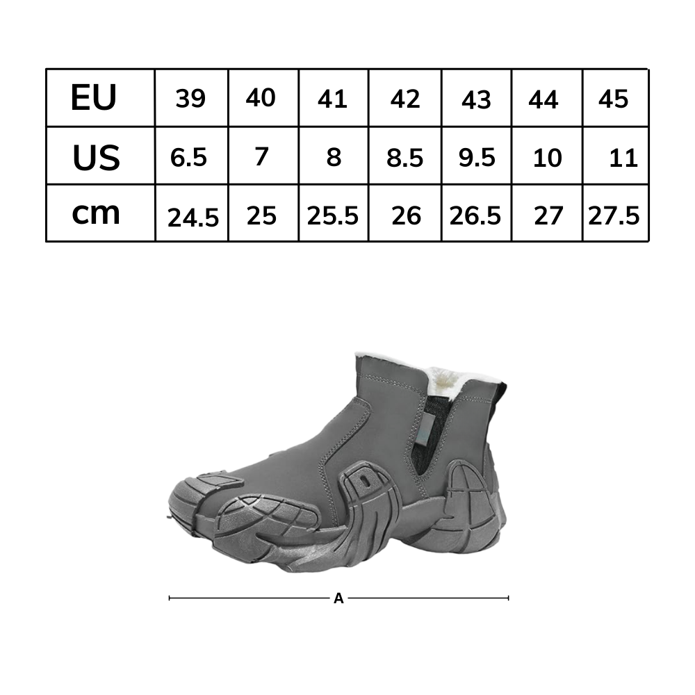 Bota masculina impermeável da Fashion Clothers, com design elegante e resistente à água em couro preto.