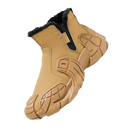 Bottines impermeáveis masculinas da Fashion Clothers em tom kaki, calçado elegante e resistente à água para homens.