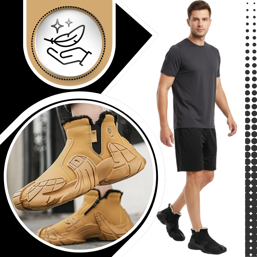 Bota impermeável elegante para homens da Fashion Clothers, com design moderno e detalhes resistentes à água.