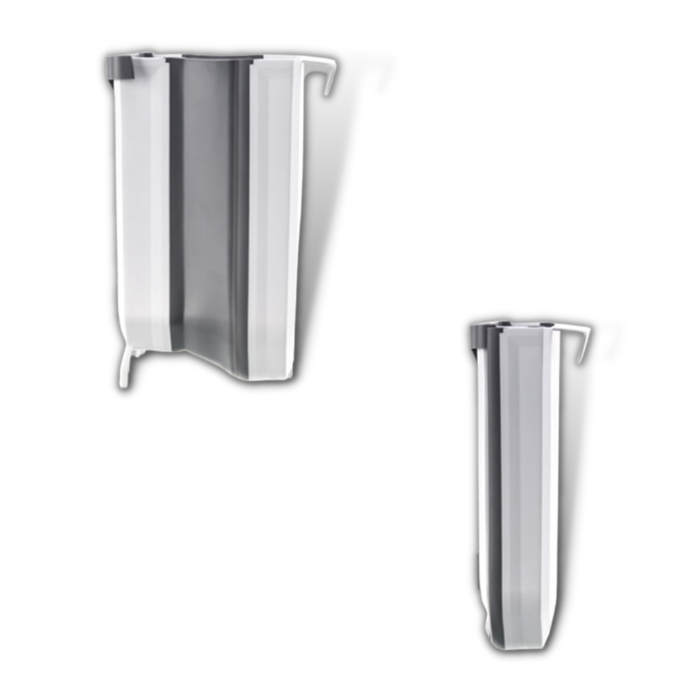 Lixeira suspensa bege de 5L da Subekyu, eletrodoméstico de cozinha para resíduos domésticos, design prático e compacto.