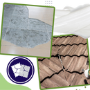 Cola de alta aderência e impermeável para azulejos, marca Sufanic, aplicada em superfície de cerâmica com textura uniforme.