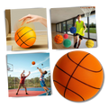 Balão de basket silencioso, colorido e divertido de 18 cm da marca Sukiy, ideal para brinquedos de esporte.