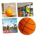Balão de basket silencioso, colorido e divertido de 18 cm da marca Sukiy, ideal para brinquedos de esporte.